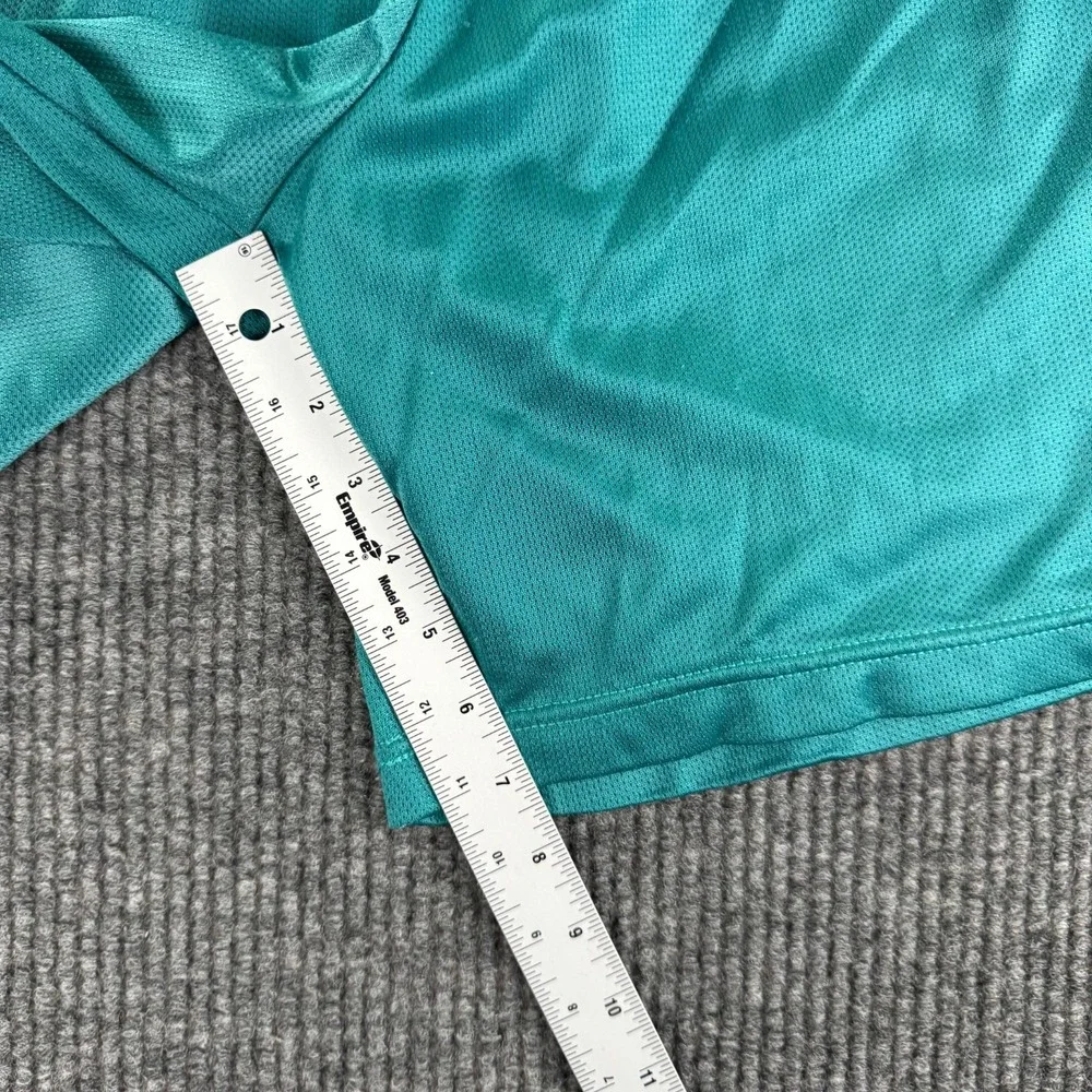 Champion Mesh Athletic Shorts Men XL Green Teal Drawstring USA Basketball Gym